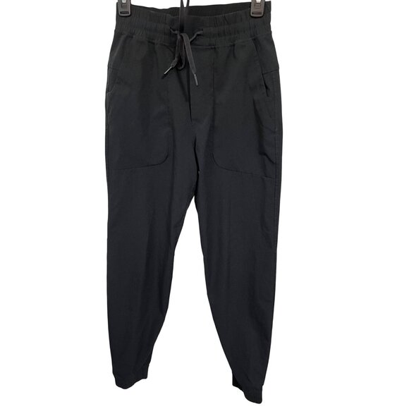 Lululemon Men’s Black Drawstring Ribbed Jogger Pants XS - Picture 1 of 8